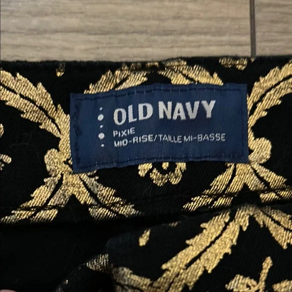 Old Navy Black and Gold Geometric Straight Leg Jumpsuit - Picture 7 of 16